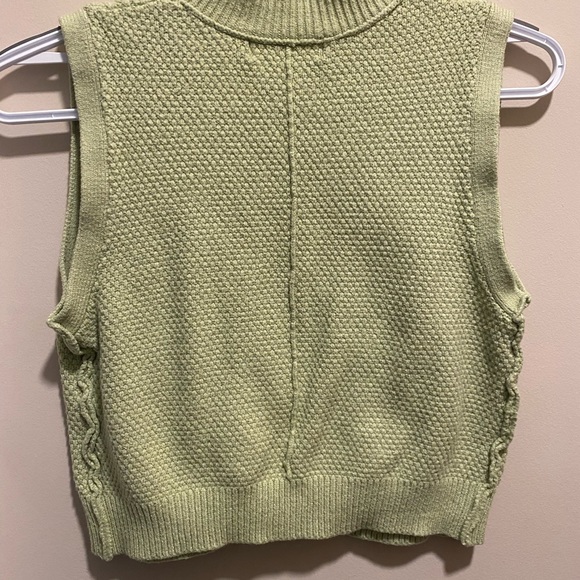 Light Green Sweater Vest! - Picture 2 of 3